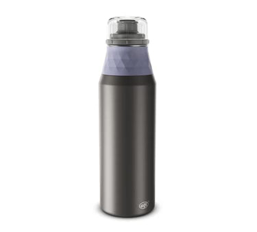 alfi ENDLESS BOTTLE 900ml, caviar black, lightweight stainless steel bottle, absolutely leak-proof with screw cap, for carbonated drinks, no fingerprints, dishwasher-safe, BPA-free on sale